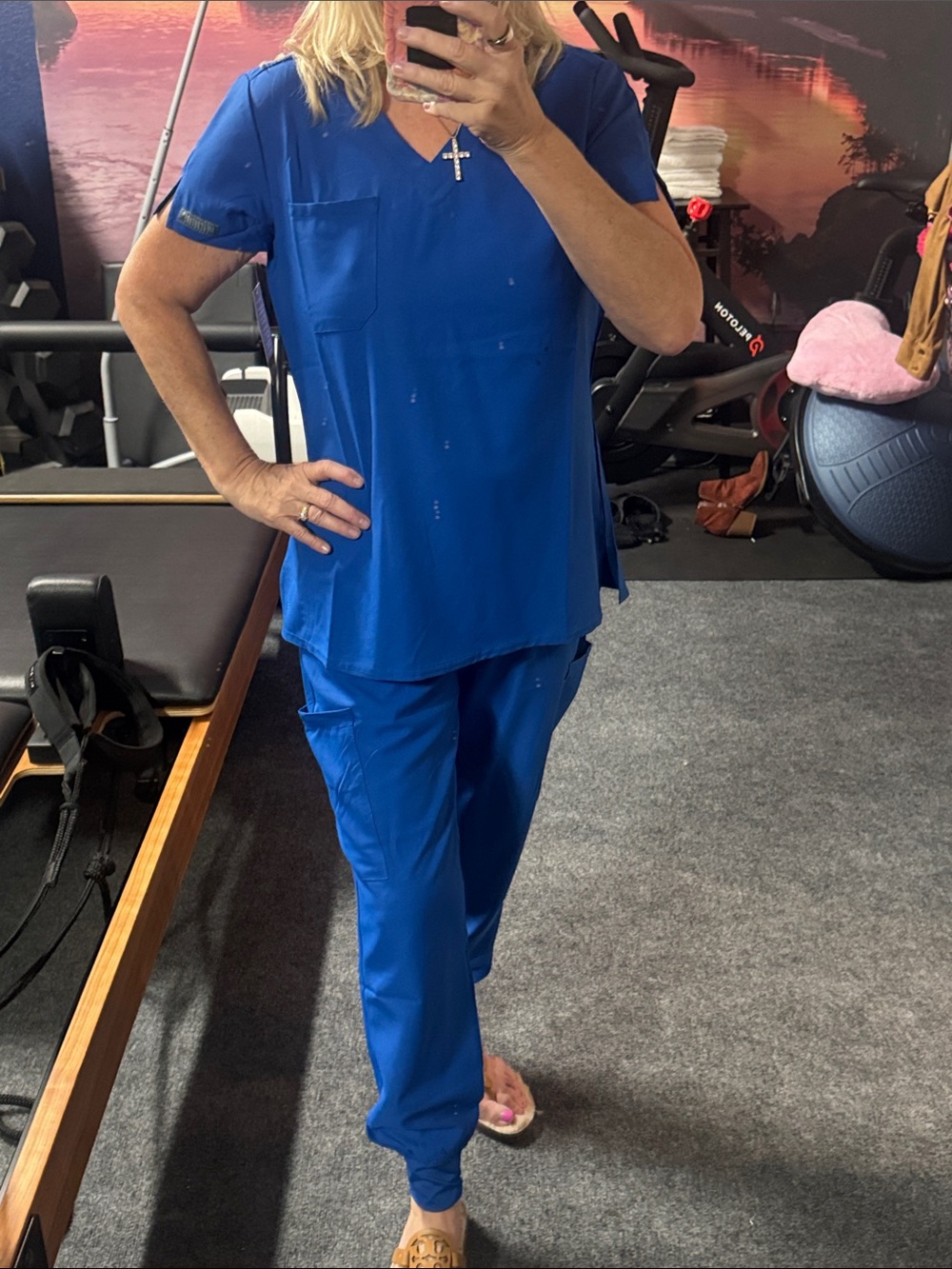 Scrubs NWT Royal Blue MED COUTURE